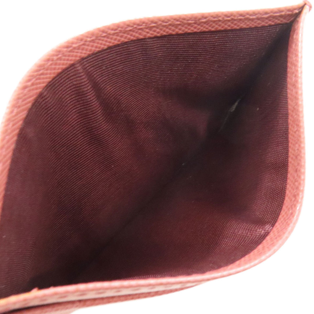 PRADA Card Case Safiano pink logo Women Used Authentic