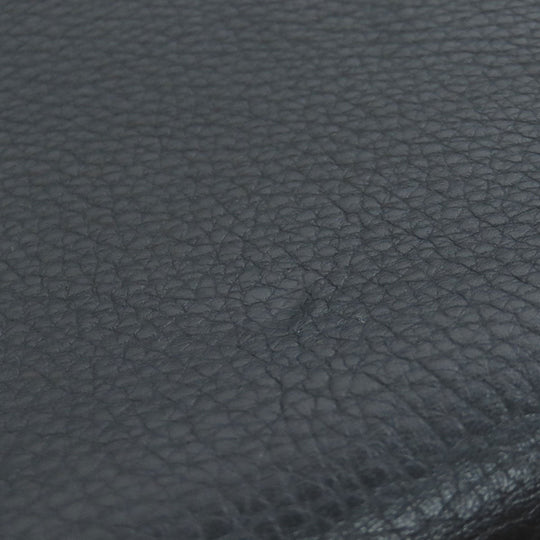 HERMES Shoulder Bag Calfskin black Christine SilverMetal