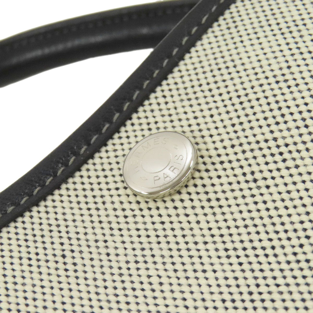 HERMES Tote Bag Towar gray Garden Party PM SilverMetal