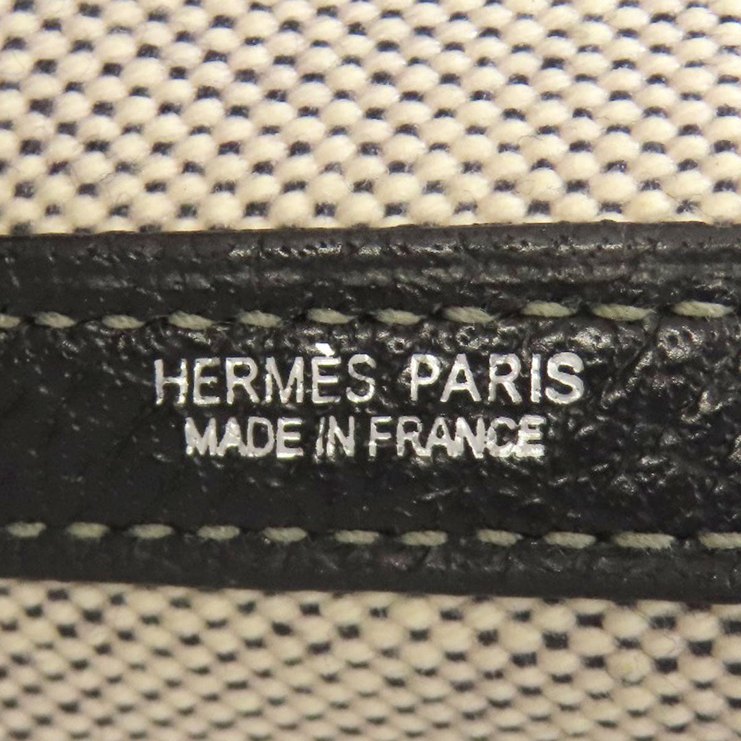 HERMES Tote Bag Towar gray Garden Party PM SilverMetal