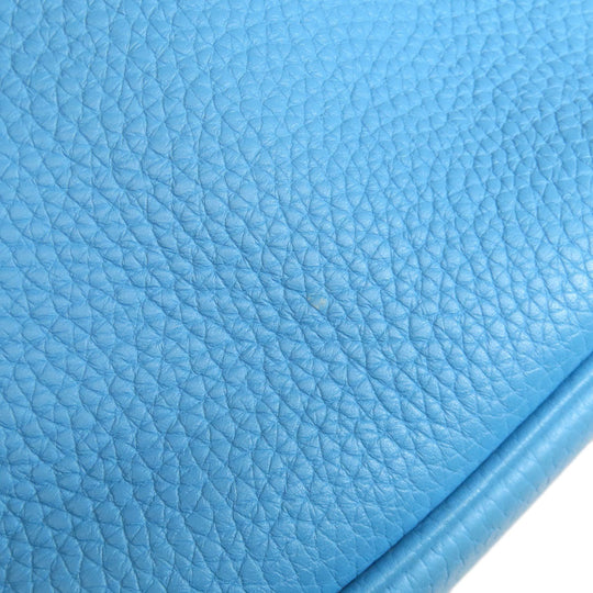 HERMES Handbag Taurillon Clemence blue Picotin Lock PM Gold Metal Women Used Authentic