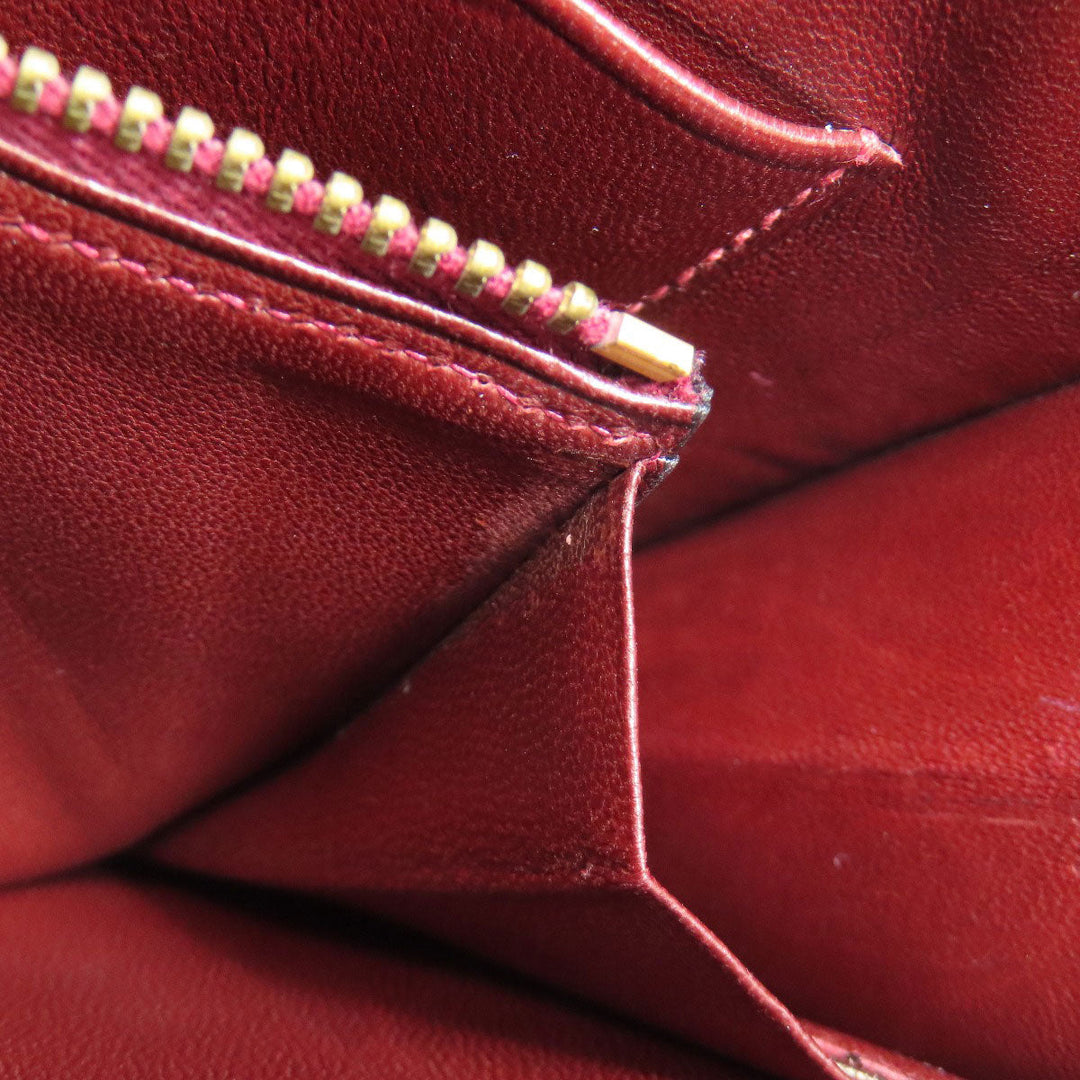 HERMES Shoulder Bag Box scarf Red Riddi Gold Metal Women Used Authentic