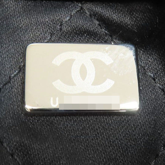 CHANEL Backpack lambskin black Chanel 22 Backpack Silver Metal Women Used Authentic