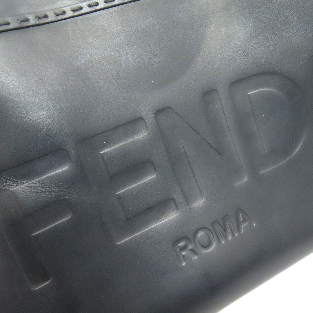 FENDI Handbag Calfskin black Sunshine Medium 2WAY Women Used Authentic