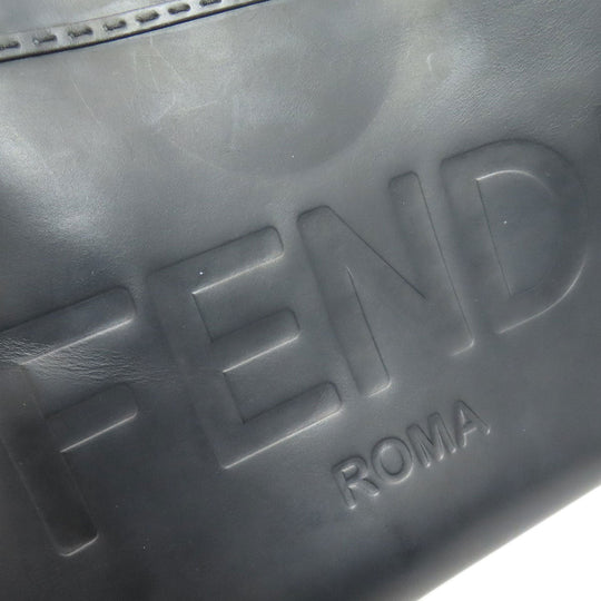FENDI Handbag Calfskin black Sunshine Medium 2WAY Women Used Authentic