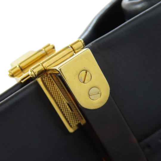 FENDI Handbag Calfskin black Sunshine Medium 2WAY Women Used Authentic