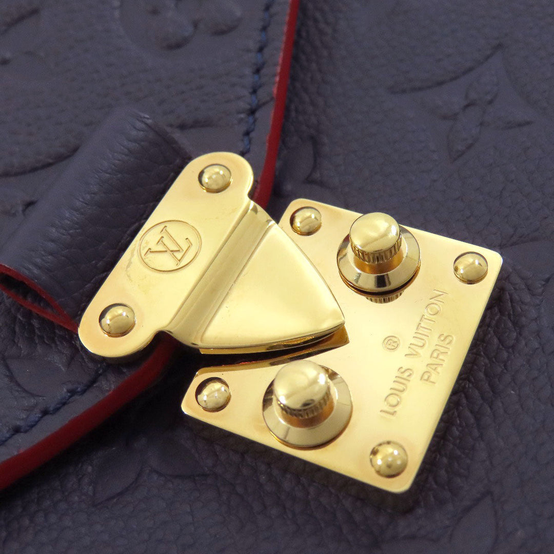 LOUIS VUITTON Handbag M44071 Ann Platt Navy Pochette Metis Women Used Authentic