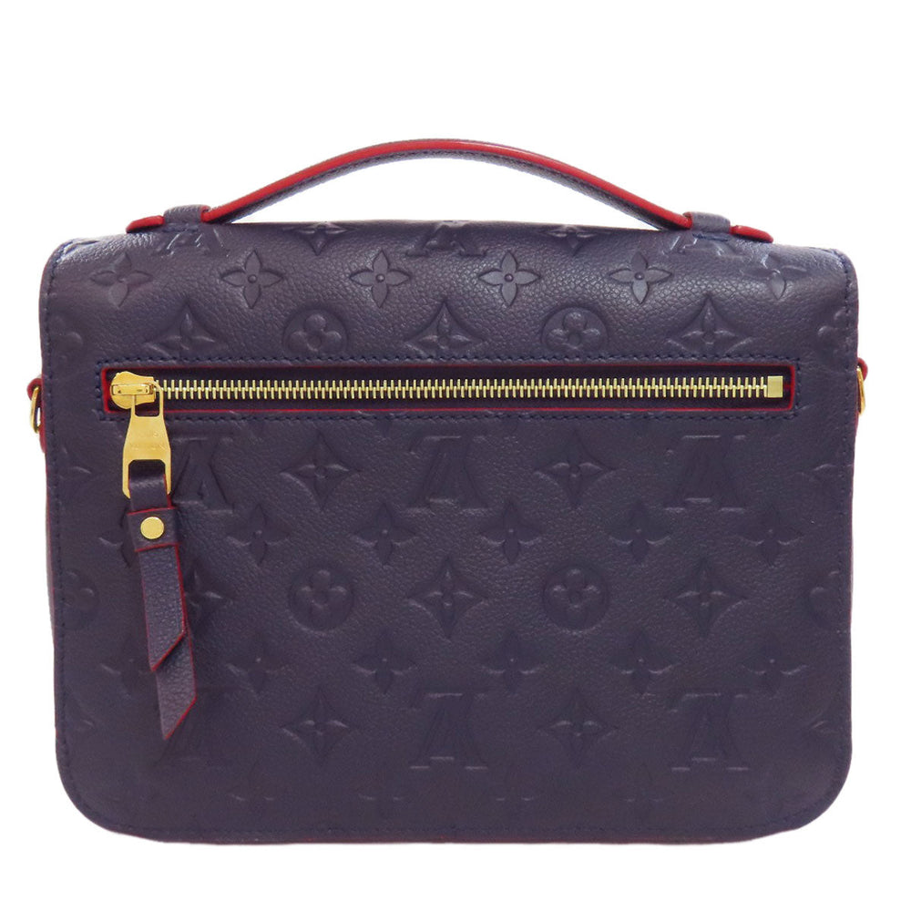 LOUIS VUITTON Handbag M44071 Ann Platt Navy Pochette Metis Women Used Authentic