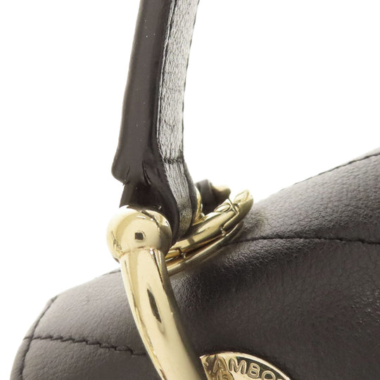 CHANEL Backpack Calfskin black Vstitch COCO Mark Gold Metal Women Used Authentic