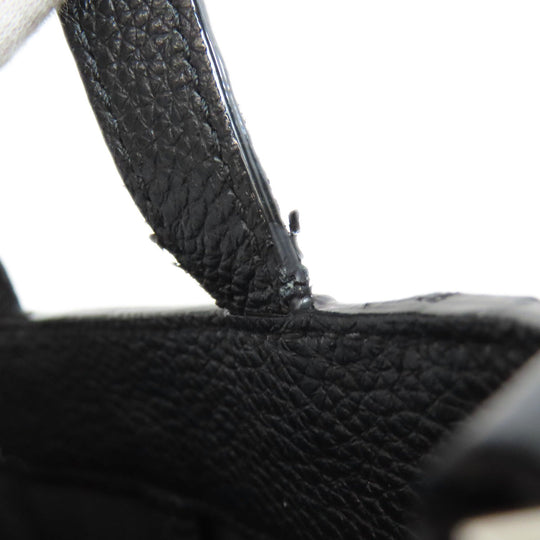 JIMMY CHOO Handbag leather black Pegasi 2WAY Women Used Authentic