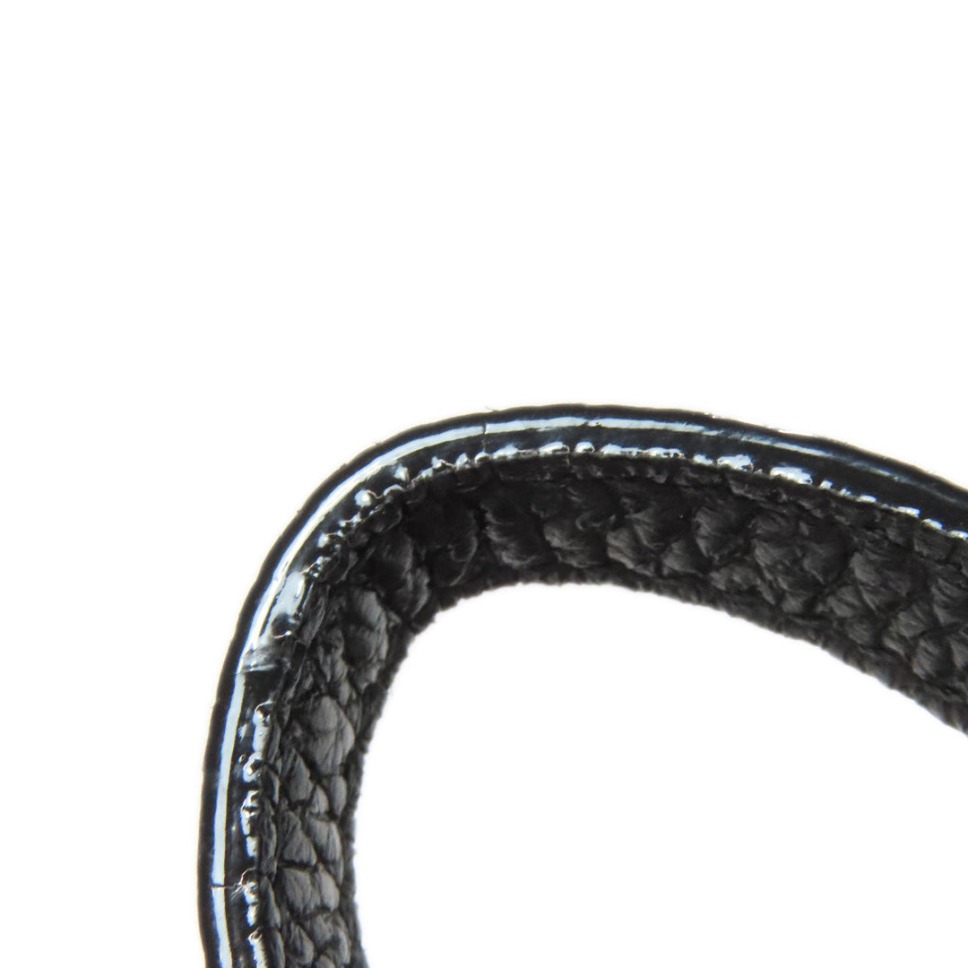 JIMMY CHOO Handbag leather black Pegasi 2WAY Women Used Authentic