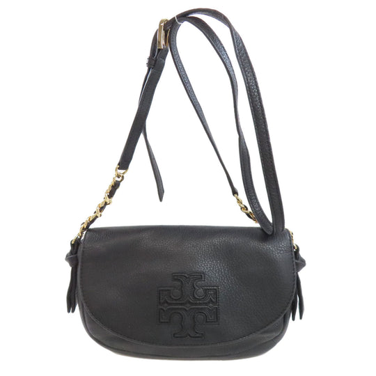 Tory Burch Shoulder Bag leather black logo