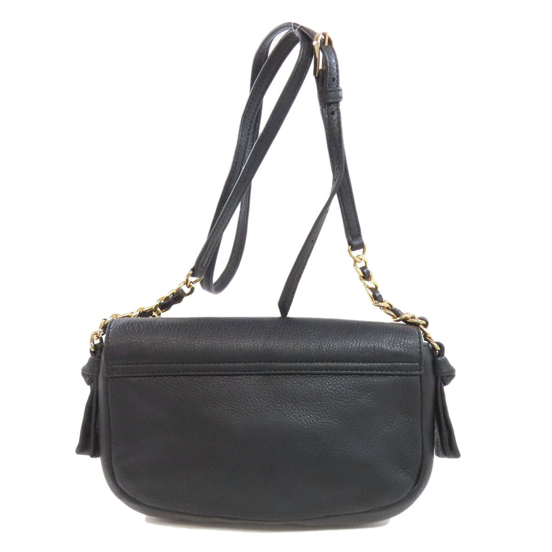Tory Burch Shoulder Bag leather black logo