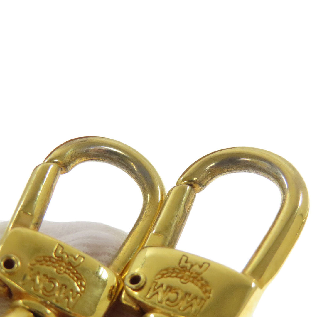 MCM Boston Duffel bag PVC Brown Small Ella Women Used Authentic