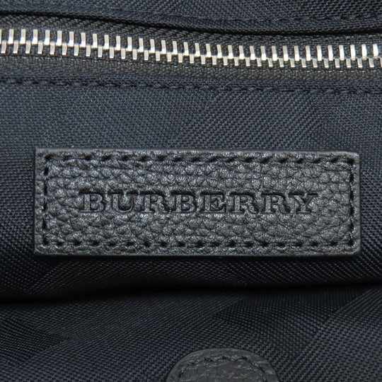 BURBERRY Tote Bag Nylon blue logo Women Used Authentic