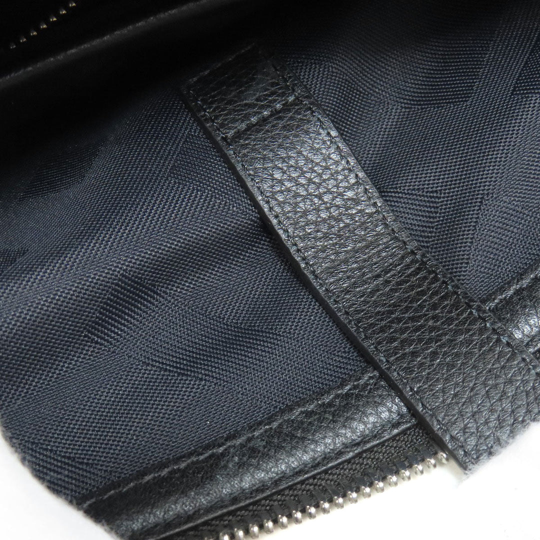 BURBERRY Tote Bag Nylon blue logo Women Used Authentic