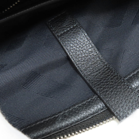 BURBERRY Tote Bag Nylon blue logo Women Used Authentic