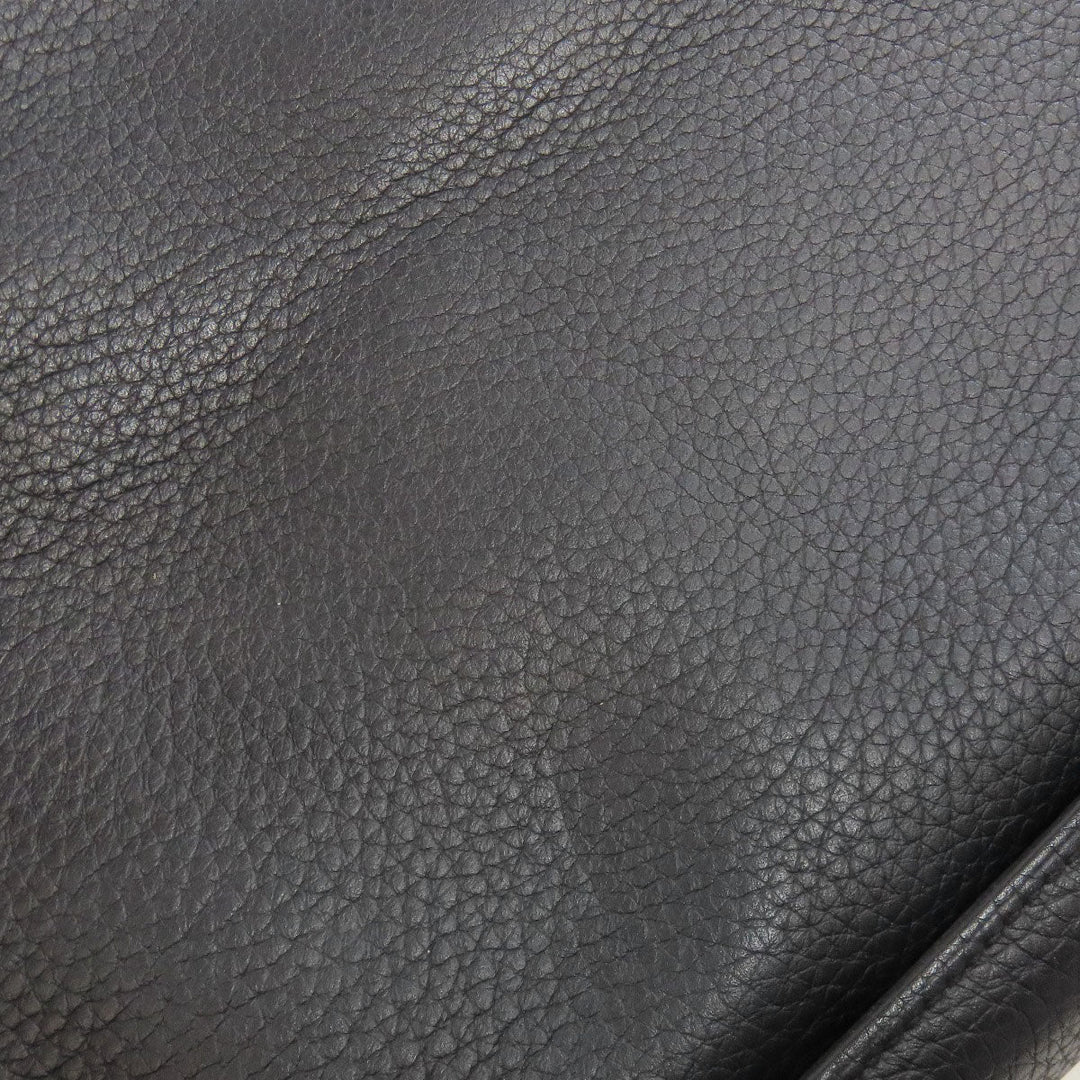 HERMES Shoulder Bag Taurillon Clemence black Gypsiere 28 SilverMetal Women Used Authentic