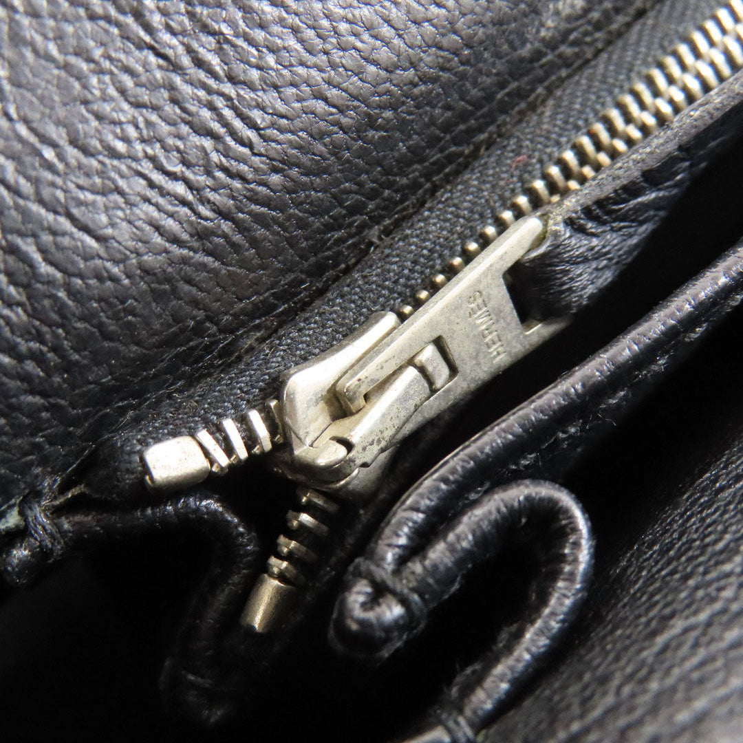 HERMES Shoulder Bag Taurillon Clemence black Gypsiere 28 SilverMetal Women Used Authentic