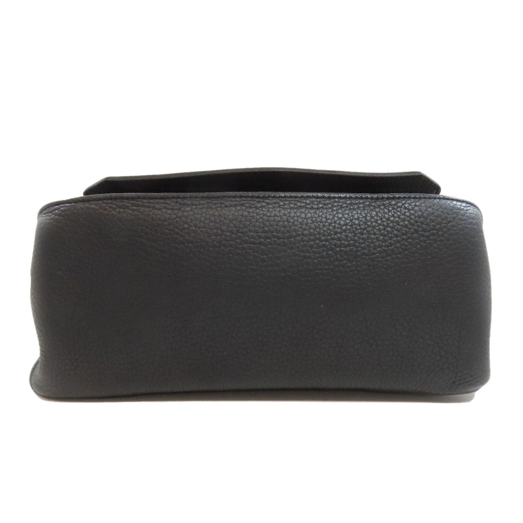 HERMES Shoulder Bag Taurillon Clemence black Gypsiere 28 SilverMetal Women Used Authentic
