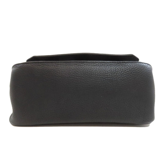 HERMES Shoulder Bag Taurillon Clemence black Gypsiere 28 SilverMetal Women Used Authentic