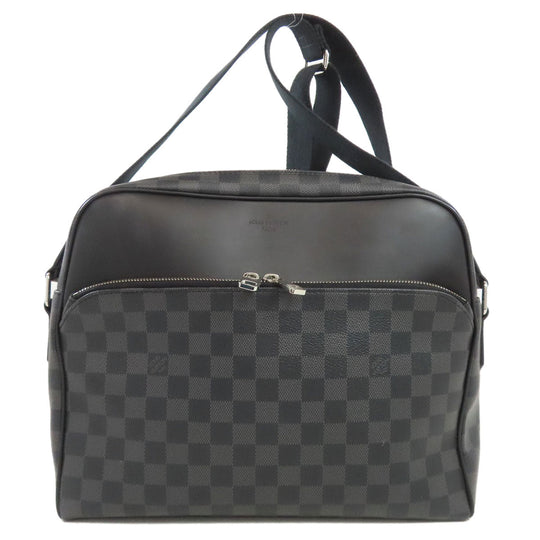 LOUIS VUITTON Shoulder Bag N41409 Damier canvas black Dayton MM Women Used Authentic