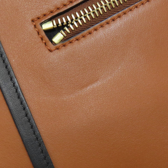 FENDI Tote Bag 8BH344 Calfskin Brown Runaway 2WAY