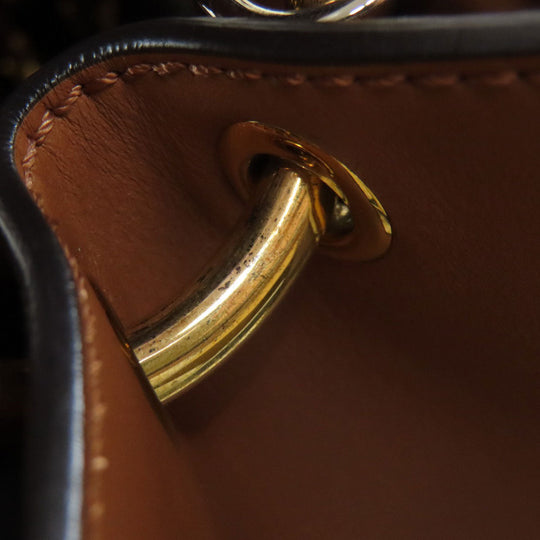 FENDI Tote Bag 8BH344 Calfskin Brown Runaway 2WAY