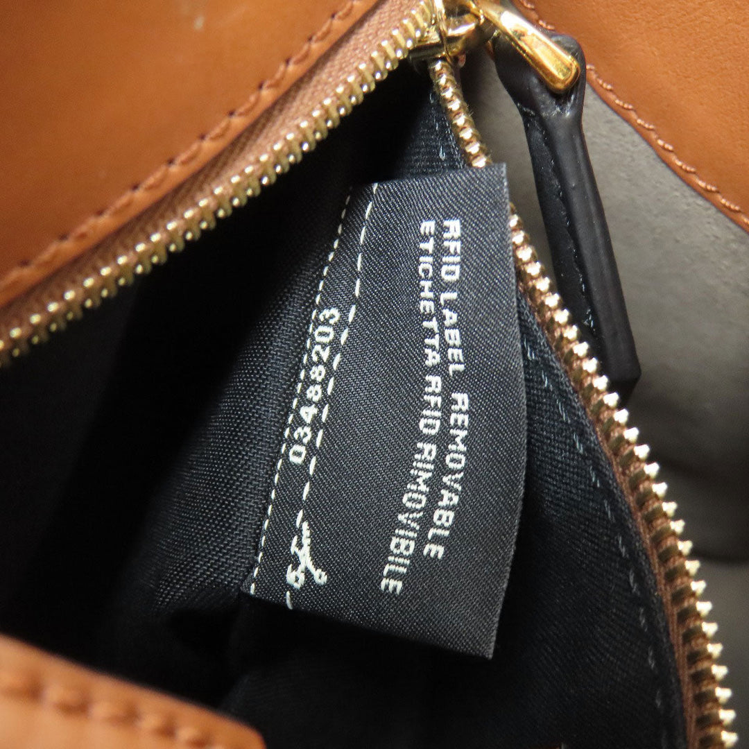 FENDI Tote Bag 8BH344 Calfskin Brown Runaway 2WAY