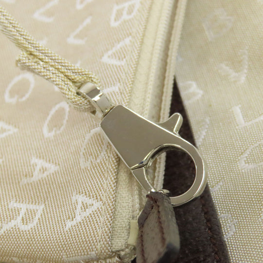 BVLGARI Tote Bag canvas beige Logo mania