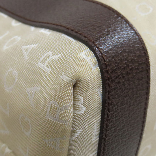 BVLGARI Tote Bag canvas beige Logo mania
