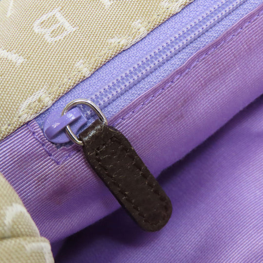 BVLGARI Tote Bag canvas beige Logo mania