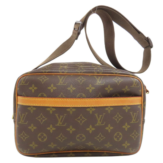 LOUIS VUITTON Shoulder Bag M45254 Monogram canvas Brown Reporter 28