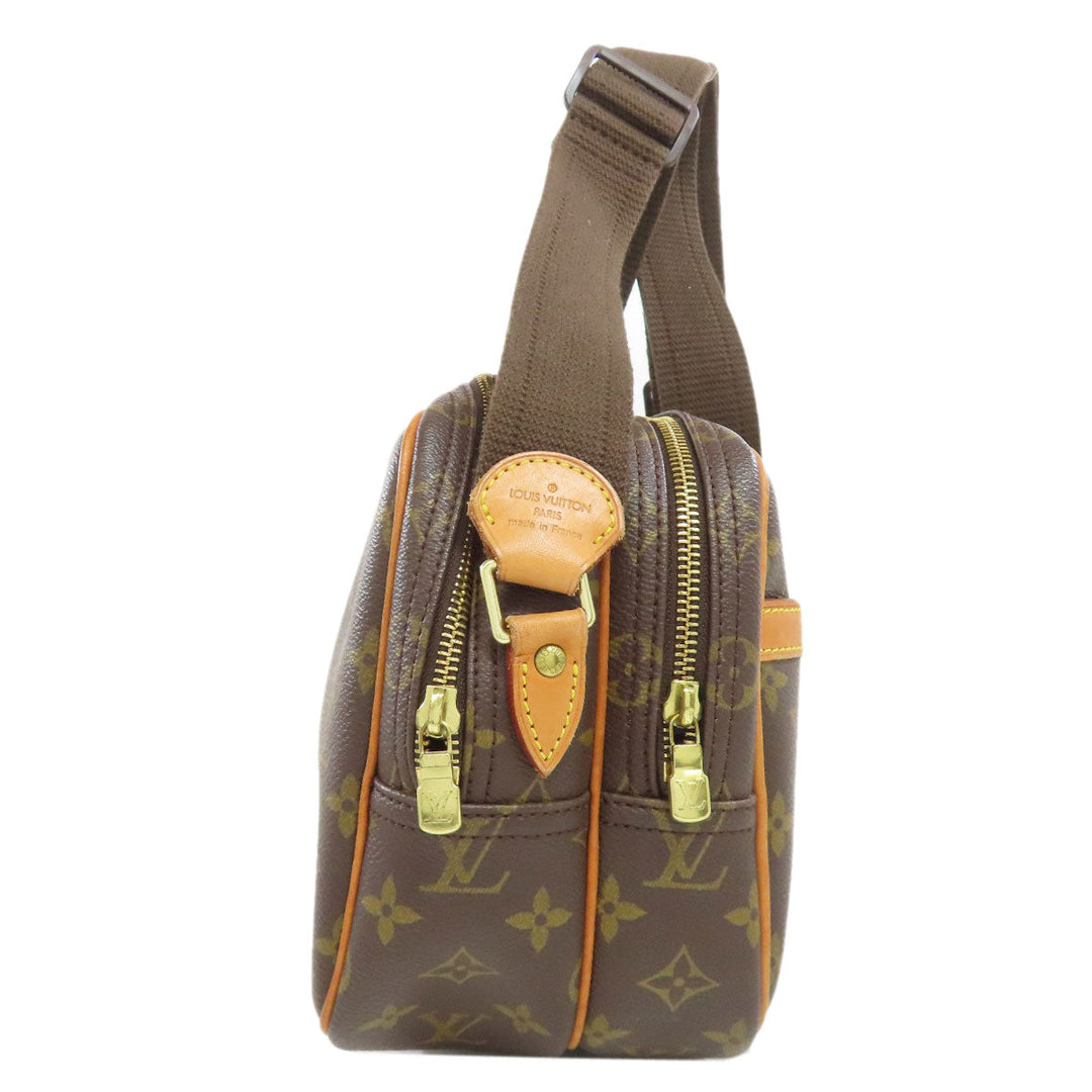 LOUIS VUITTON Shoulder Bag M45254 Monogram canvas Brown Reporter 28