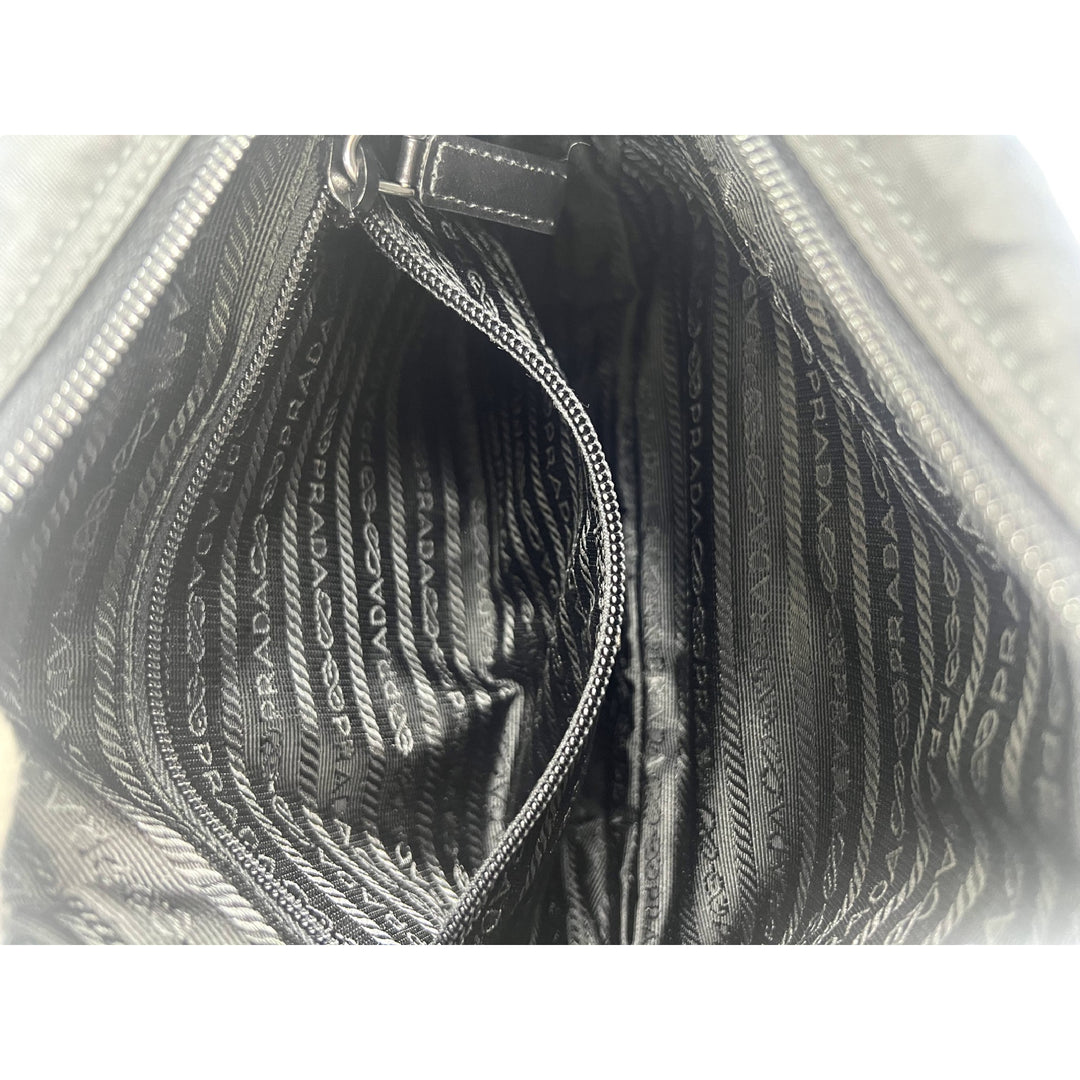 Prada Vela Black Nylon Crossbody Bag Unisex Designer Shoulder Messenger Purse Handbag NWT