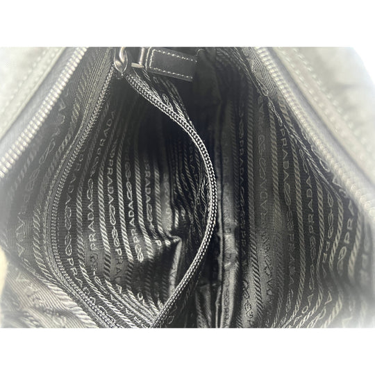 Prada Vela Black Nylon Crossbody Bag Unisex Designer Shoulder Messenger Purse Handbag NWT