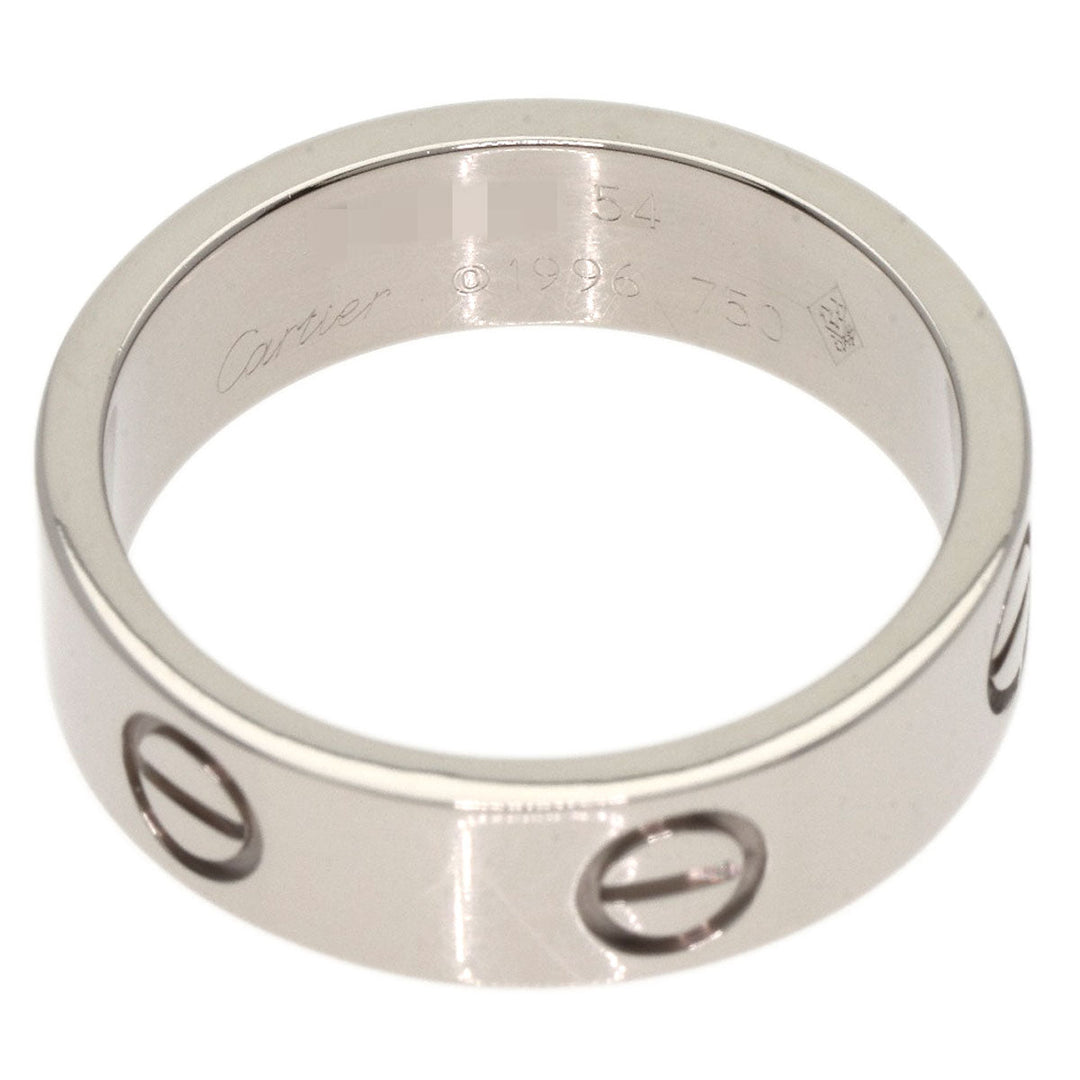 CARTIER Ring K18WG Silver Love Ring #54