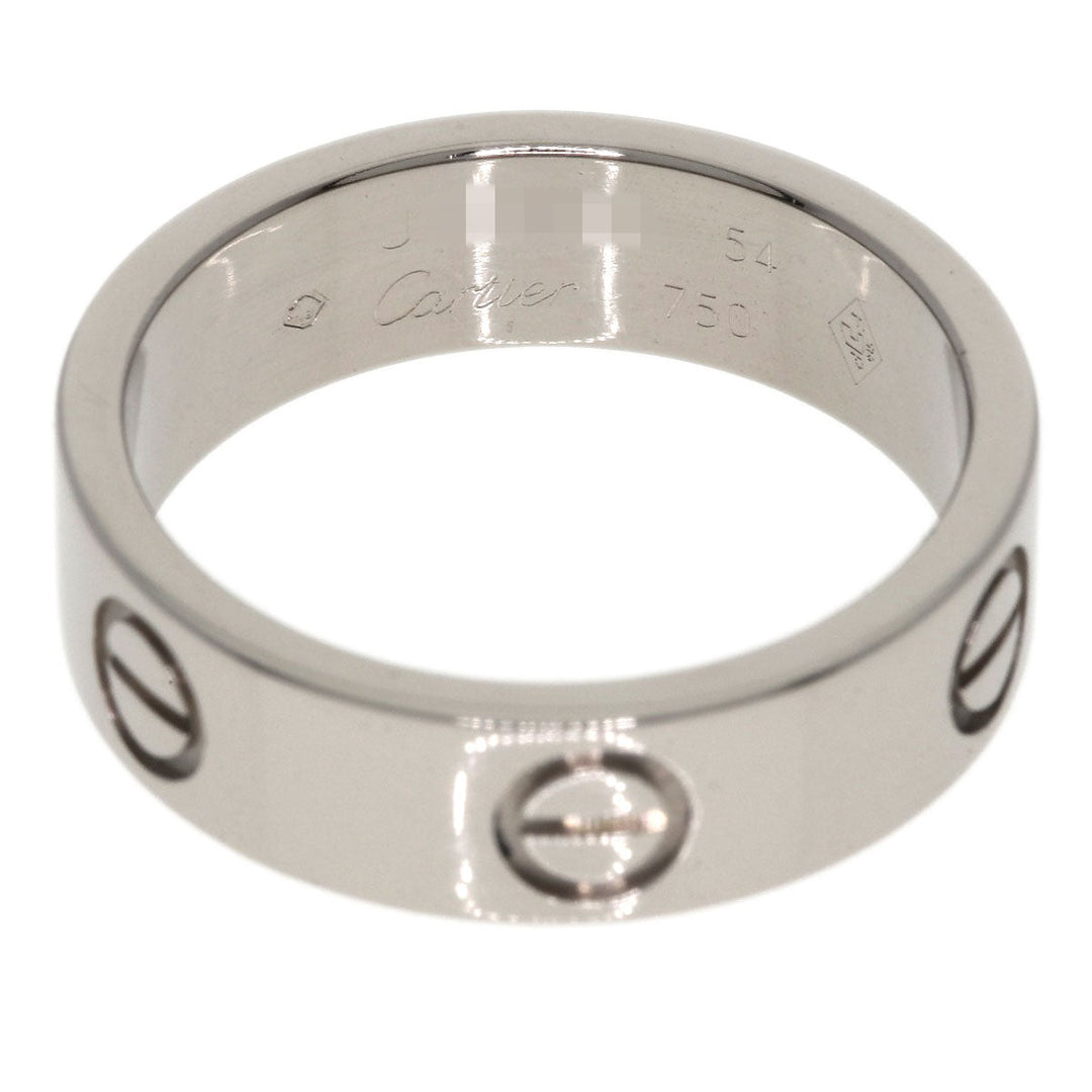 CARTIER Ring K18WG Silver Love Ring #54