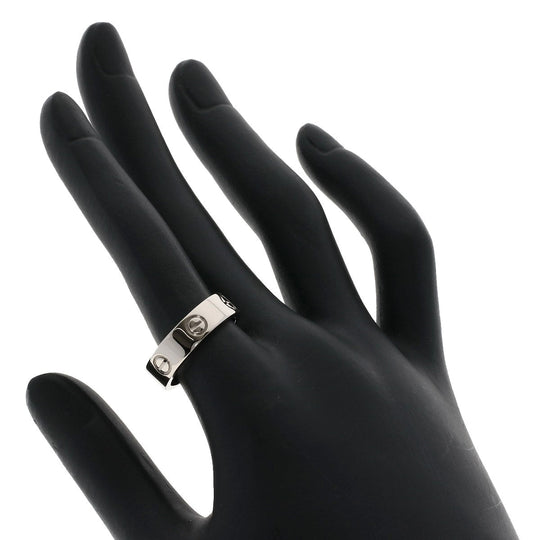 CARTIER Ring K18WG Silver Love Ring #54