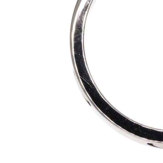 CARTIER Ring K18WG Silver Love Ring #55 Women Used Authentic