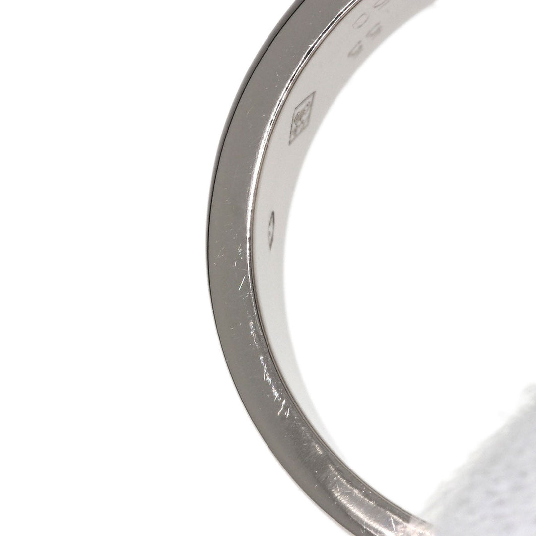 CARTIER Ring K18WG Silver Love Ring #55 Women Used Authentic
