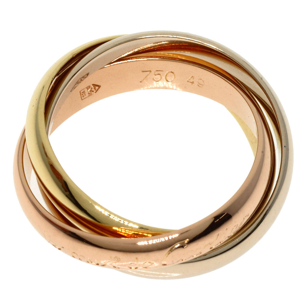 CARTIER Ring 18K Yellow Gold gold Trinity #49