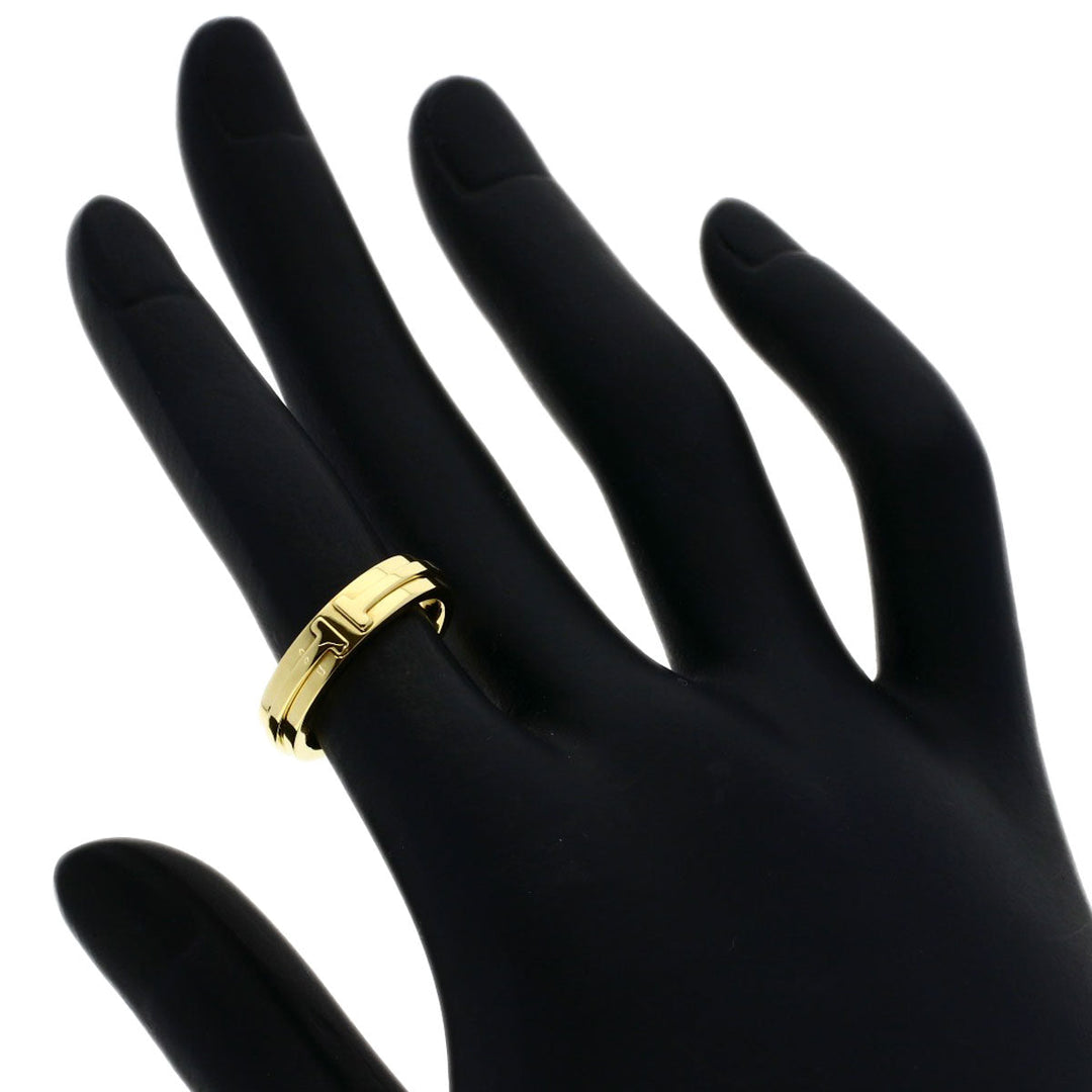 TIFFANY&Co. Ring 18K Yellow Gold gold T TWO narrow Women Used Authentic
