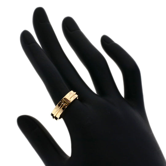 TIFFANY&Co. Ring 18K Yellow Gold gold T TWO wide Women Used Authentic