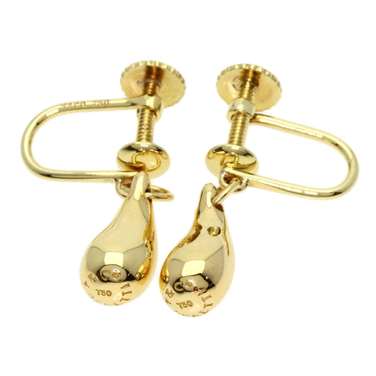TIFFANY&Co. Earring 18K Yellow Gold gold teardrop Women Used Authentic