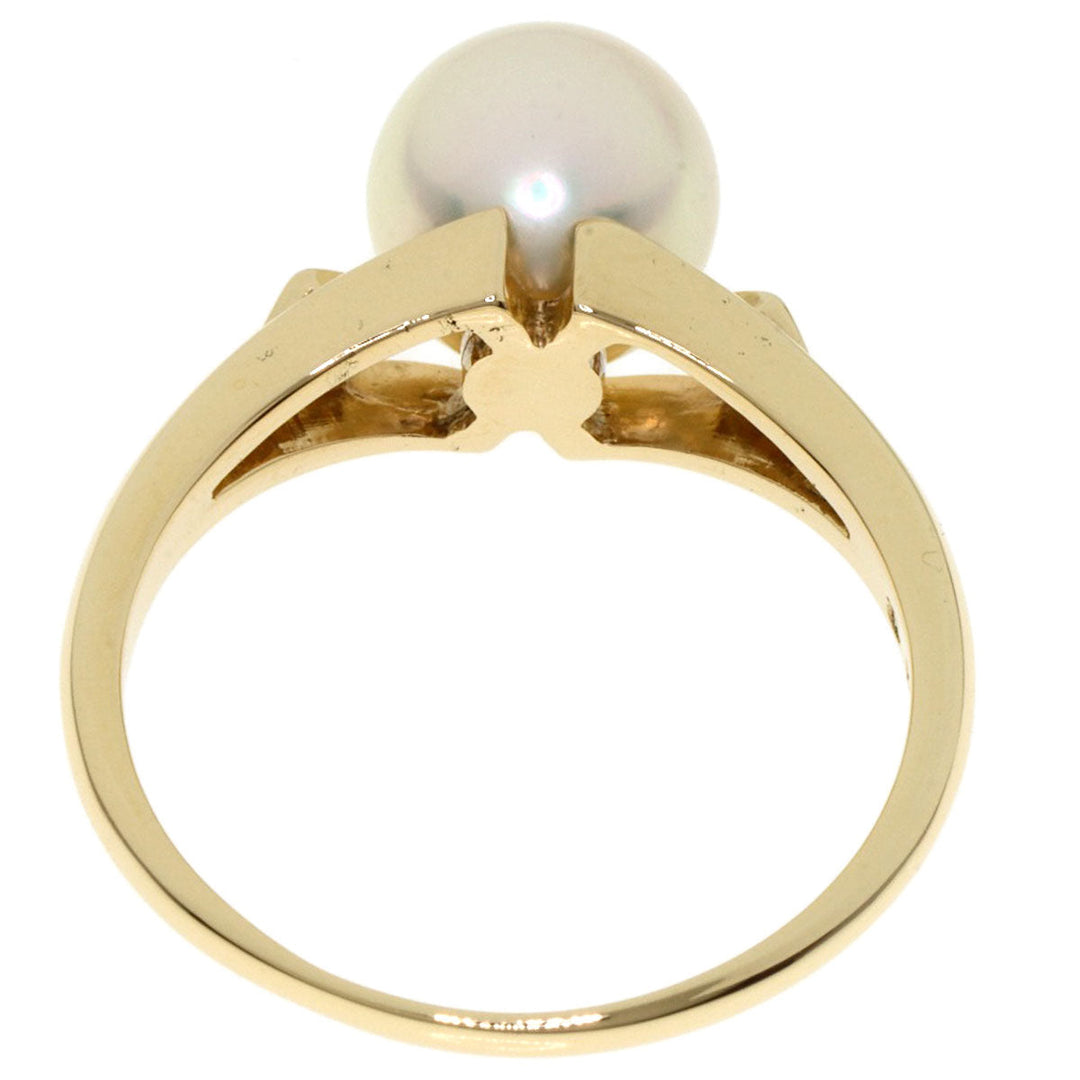 MIKIMOTO Ring K14YG gold Pearl