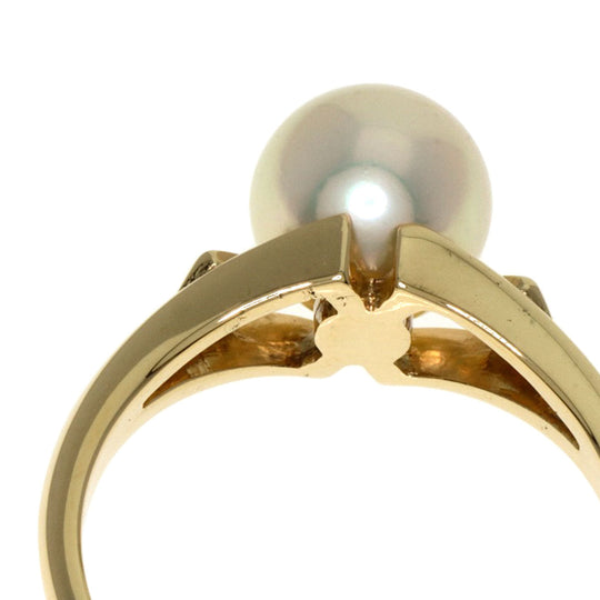MIKIMOTO Ring K14YG gold Pearl