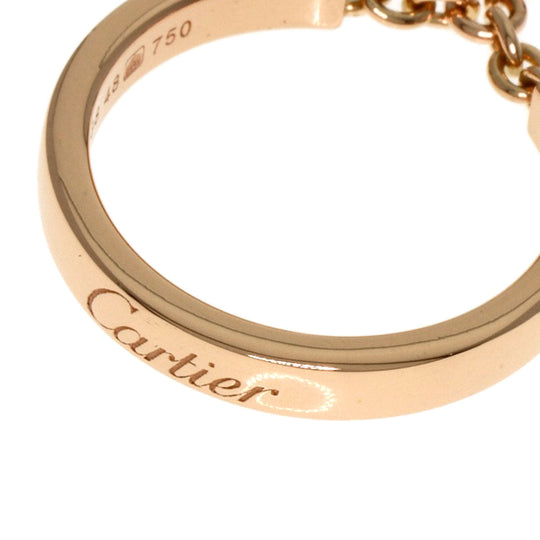 CARTIER Ring 18K Pink Gold gold Monamour Heart #48 Women Used Authentic