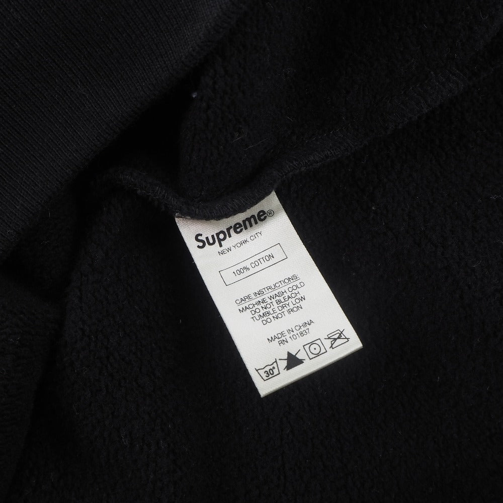 Supreme Hoodie cotton black unisex(Unisex) S Used Authentic