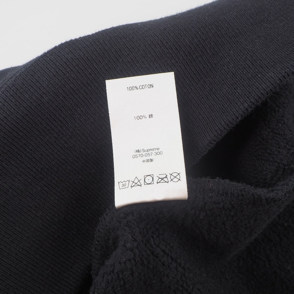 Supreme Hoodie cotton black unisex(Unisex) S Used Authentic
